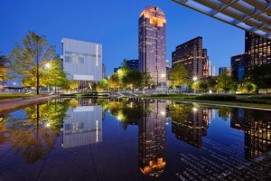 Downtown and the Wyly Theatre Building