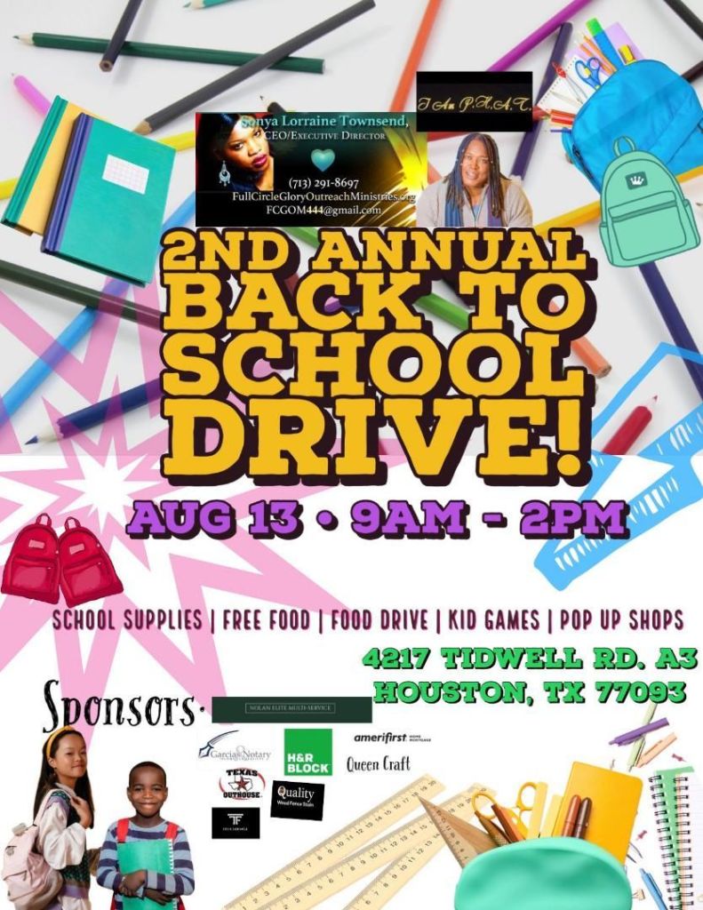 2nd Annual Back to School Drive