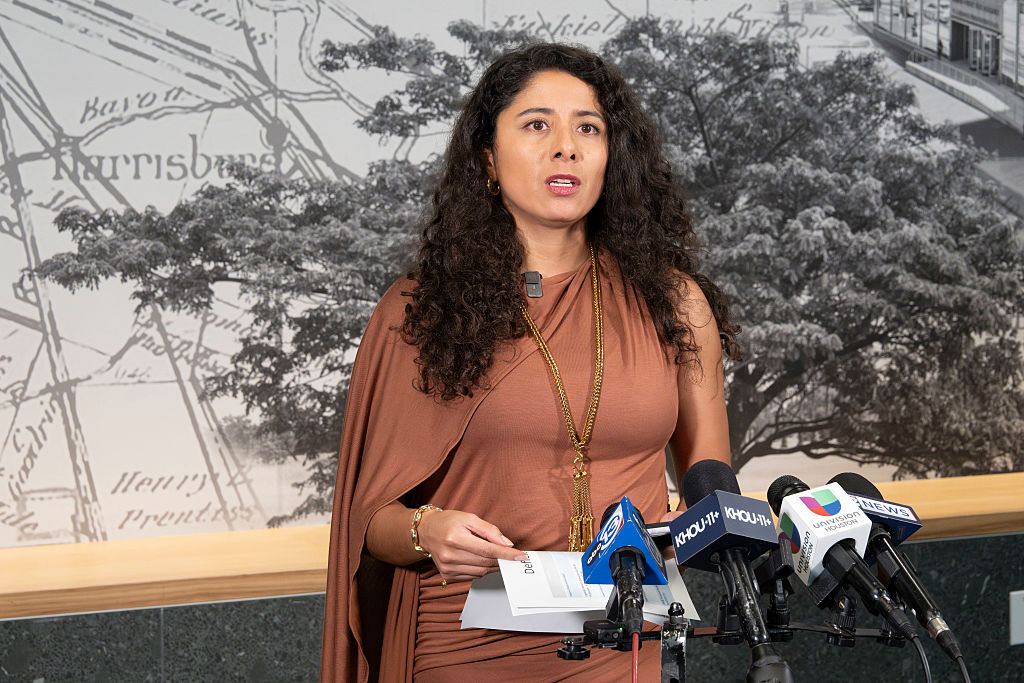 Harris County Judge Lina Hidalgo Budget Cuts Press Conference