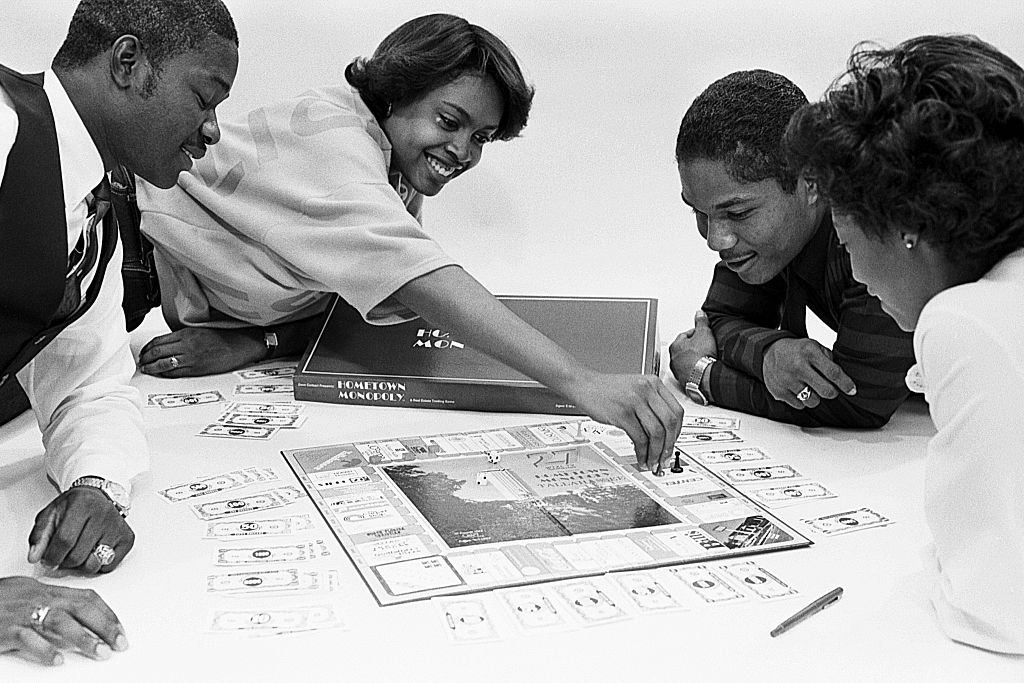 University students play hometown Monopoly 1980s