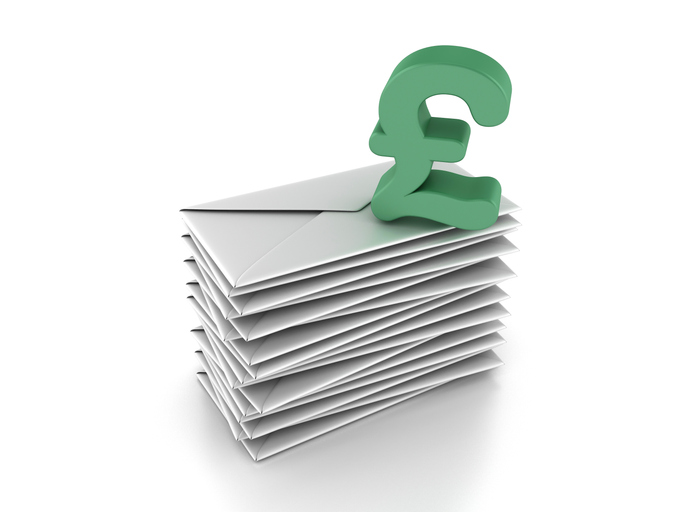 Envelopes with Pound Symbol